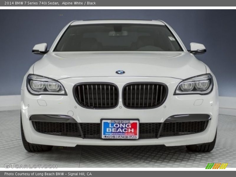 Alpine White / Black 2014 BMW 7 Series 740i Sedan