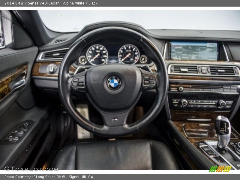 Alpine White / Black 2014 BMW 7 Series 740i Sedan