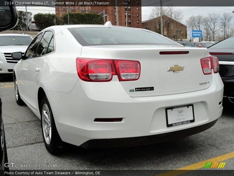 Summit White / Jet Black/Titanium 2014 Chevrolet Malibu LT