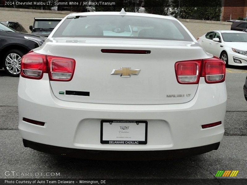 Summit White / Jet Black/Titanium 2014 Chevrolet Malibu LT