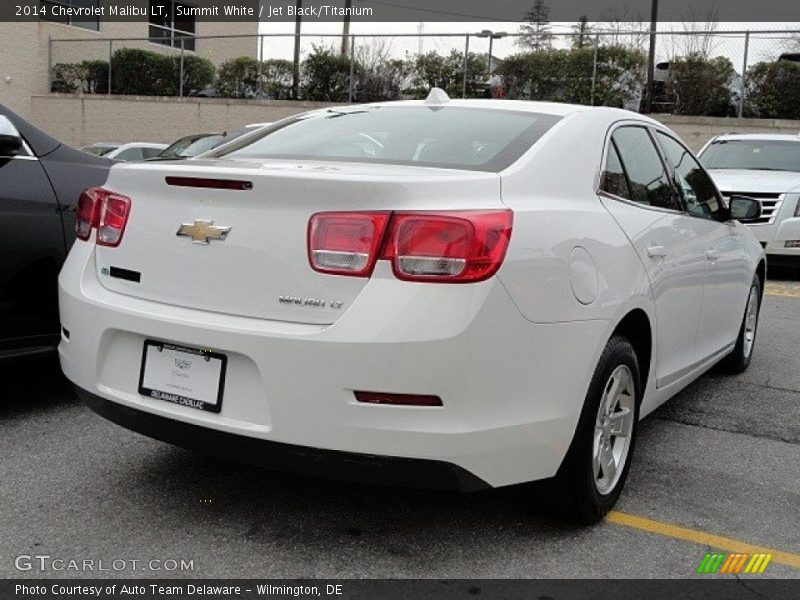 Summit White / Jet Black/Titanium 2014 Chevrolet Malibu LT