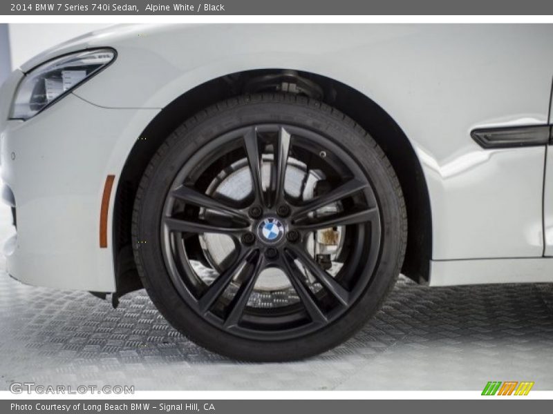 Alpine White / Black 2014 BMW 7 Series 740i Sedan