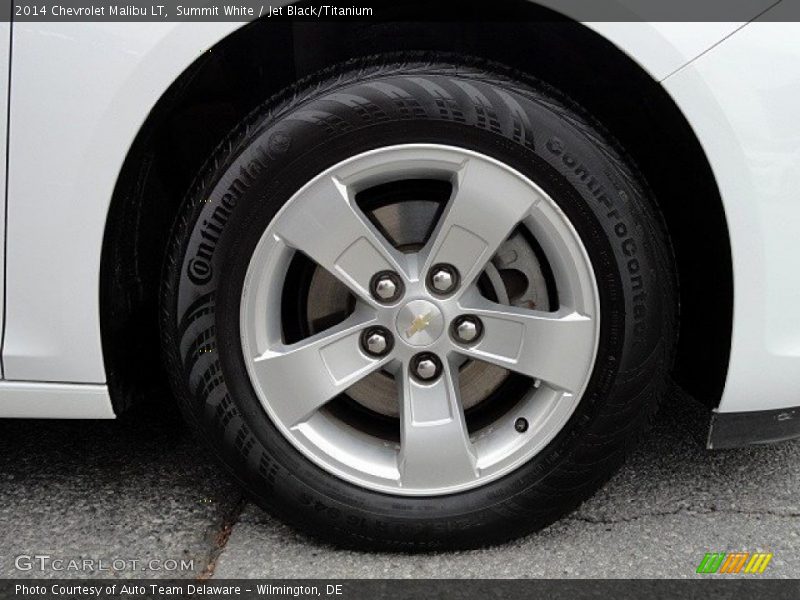 Summit White / Jet Black/Titanium 2014 Chevrolet Malibu LT
