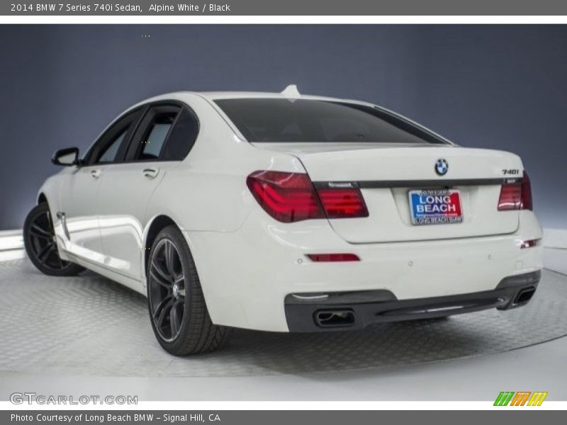 Alpine White / Black 2014 BMW 7 Series 740i Sedan