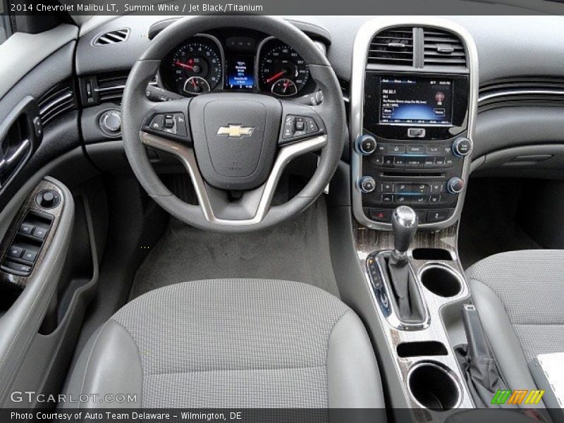 Summit White / Jet Black/Titanium 2014 Chevrolet Malibu LT