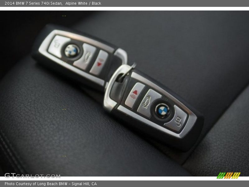 Alpine White / Black 2014 BMW 7 Series 740i Sedan