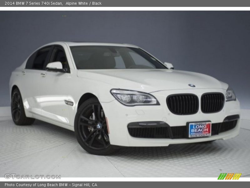 Alpine White / Black 2014 BMW 7 Series 740i Sedan