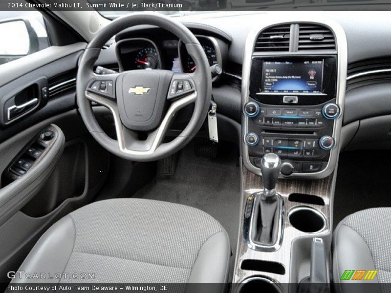 Summit White / Jet Black/Titanium 2014 Chevrolet Malibu LT