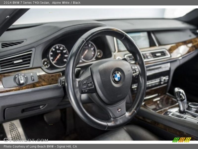 Alpine White / Black 2014 BMW 7 Series 740i Sedan