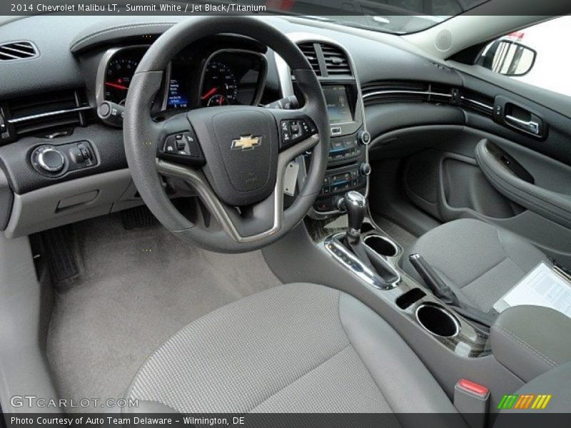 Summit White / Jet Black/Titanium 2014 Chevrolet Malibu LT