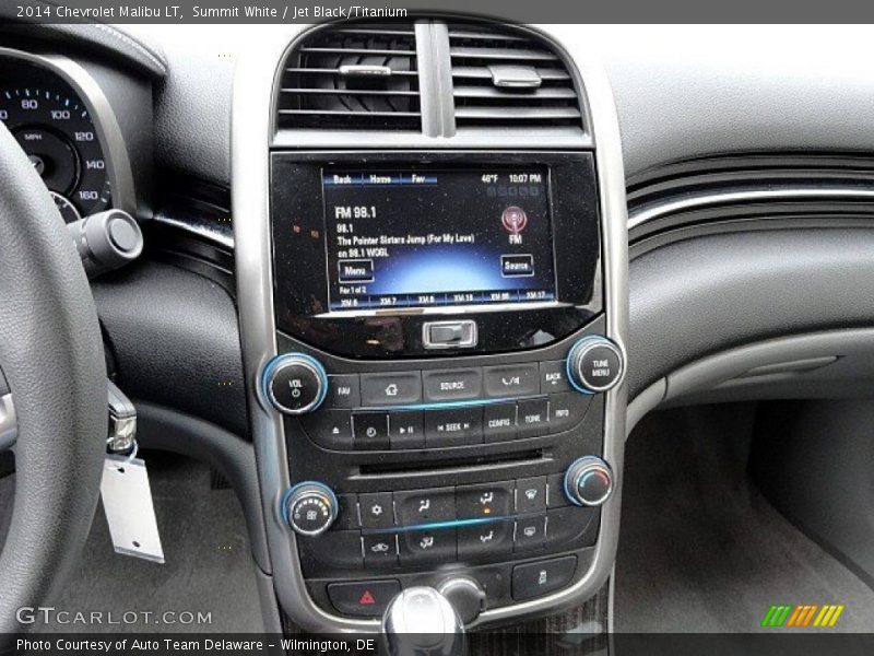 Summit White / Jet Black/Titanium 2014 Chevrolet Malibu LT