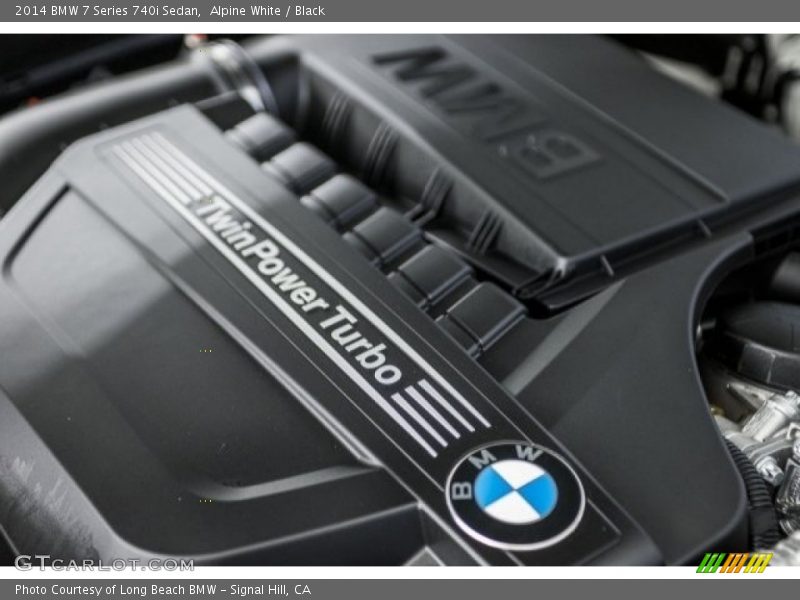 Alpine White / Black 2014 BMW 7 Series 740i Sedan
