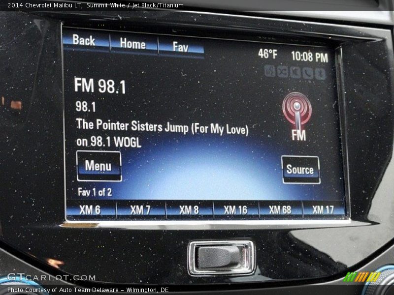 Summit White / Jet Black/Titanium 2014 Chevrolet Malibu LT