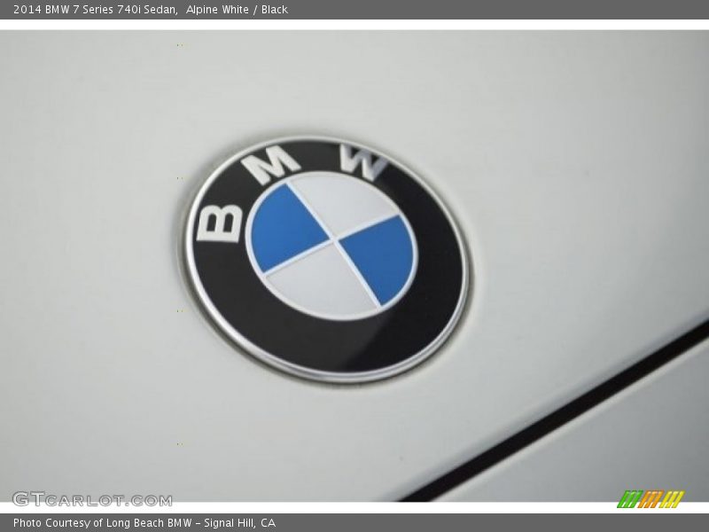Alpine White / Black 2014 BMW 7 Series 740i Sedan