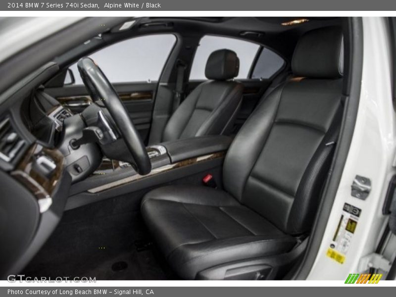 Alpine White / Black 2014 BMW 7 Series 740i Sedan