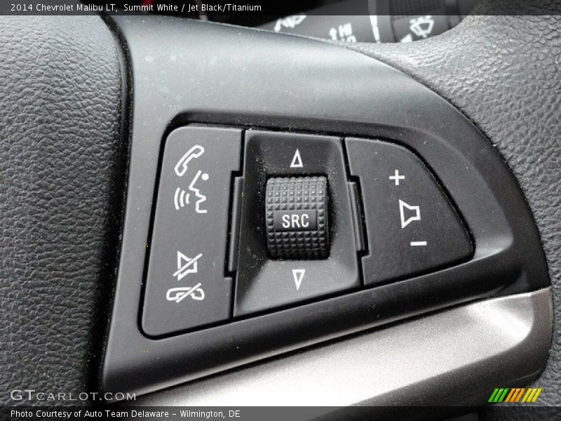 Summit White / Jet Black/Titanium 2014 Chevrolet Malibu LT