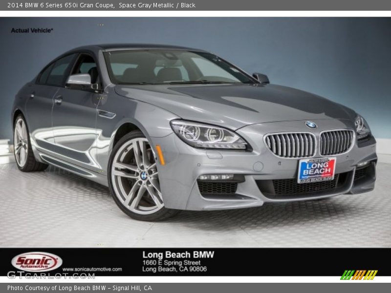Space Gray Metallic / Black 2014 BMW 6 Series 650i Gran Coupe