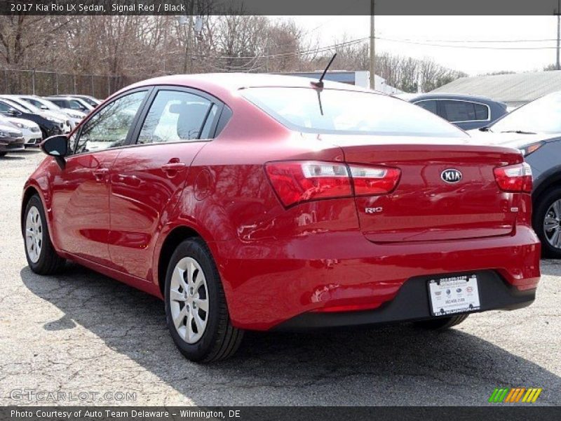 Signal Red / Black 2017 Kia Rio LX Sedan