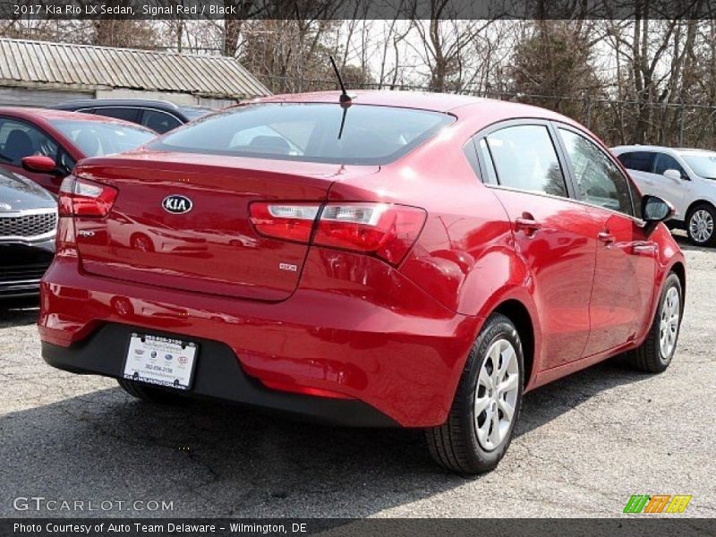 Signal Red / Black 2017 Kia Rio LX Sedan