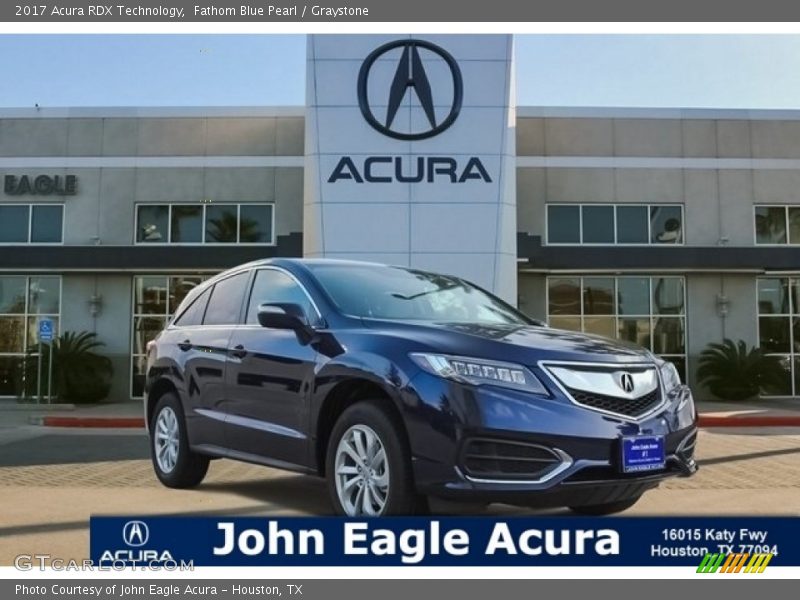 Fathom Blue Pearl / Graystone 2017 Acura RDX Technology