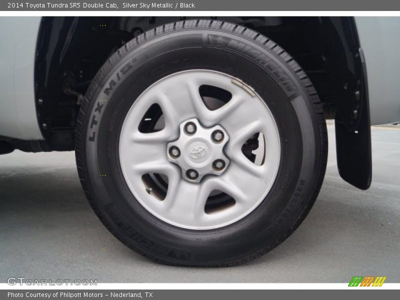 Silver Sky Metallic / Black 2014 Toyota Tundra SR5 Double Cab