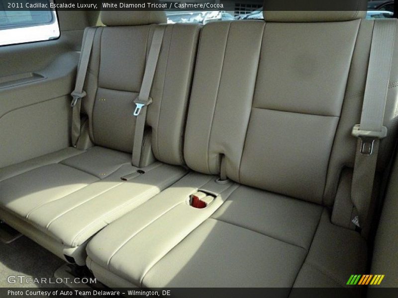 White Diamond Tricoat / Cashmere/Cocoa 2011 Cadillac Escalade Luxury