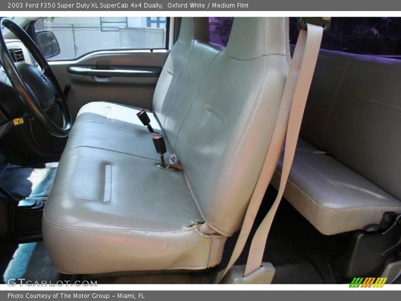 Oxford White / Medium Flint 2003 Ford F350 Super Duty XL SuperCab 4x4 Dually