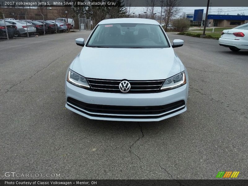 White Silver / Black/Palladium Gray 2017 Volkswagen Jetta S
