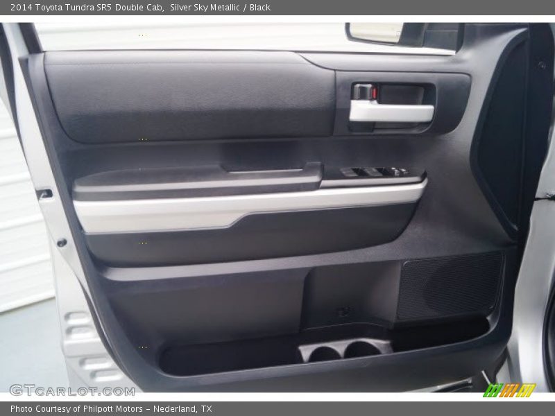 Silver Sky Metallic / Black 2014 Toyota Tundra SR5 Double Cab