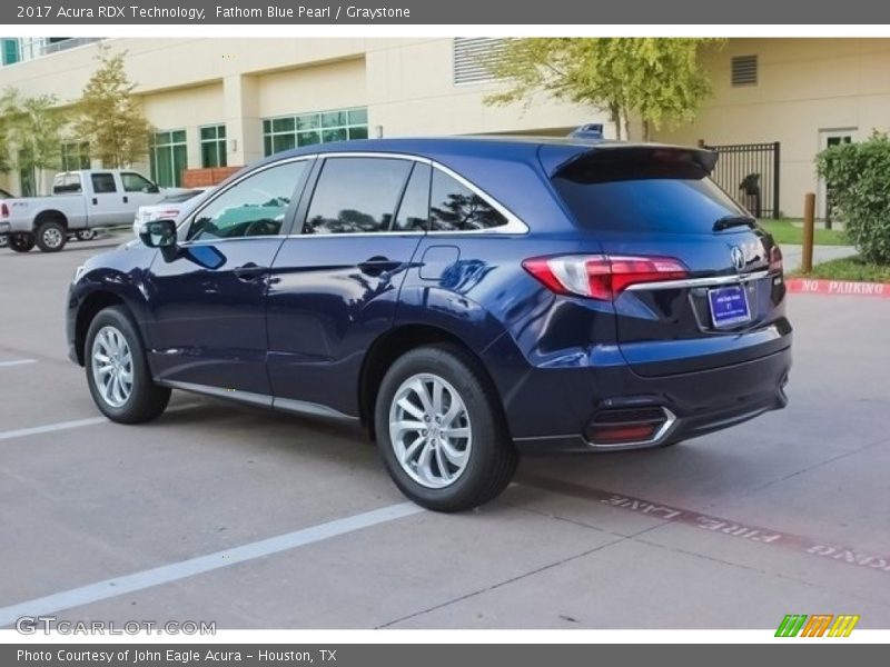 Fathom Blue Pearl / Graystone 2017 Acura RDX Technology