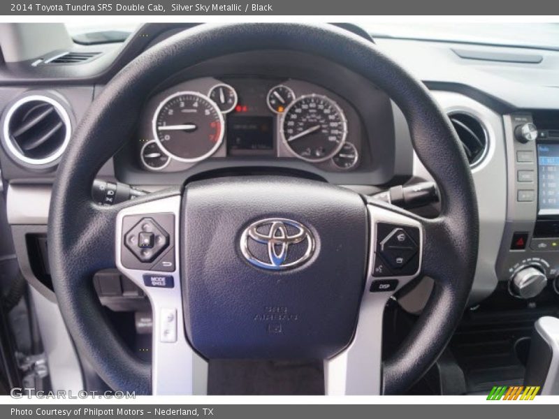 Silver Sky Metallic / Black 2014 Toyota Tundra SR5 Double Cab