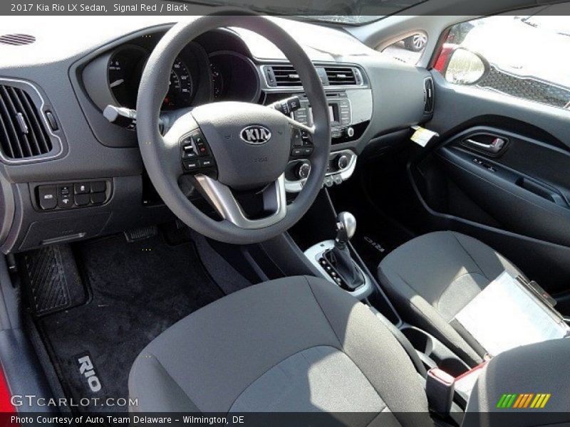  2017 Rio LX Sedan Black Interior