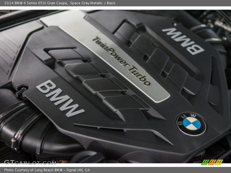 Space Gray Metallic / Black 2014 BMW 6 Series 650i Gran Coupe
