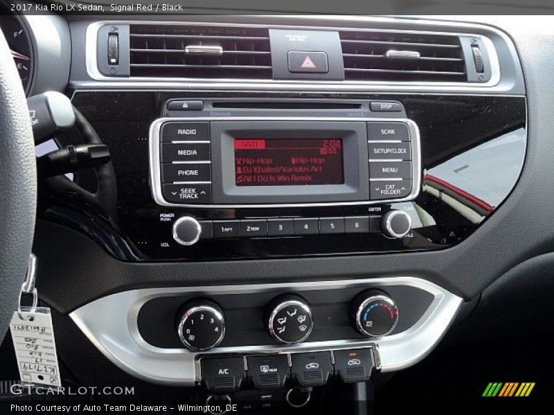 Signal Red / Black 2017 Kia Rio LX Sedan
