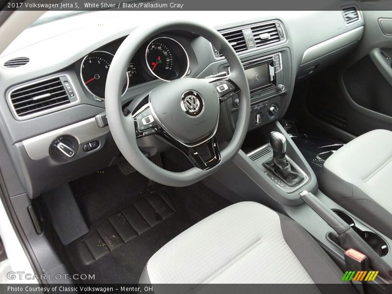 White Silver / Black/Palladium Gray 2017 Volkswagen Jetta S