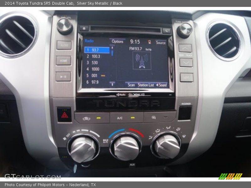 Silver Sky Metallic / Black 2014 Toyota Tundra SR5 Double Cab