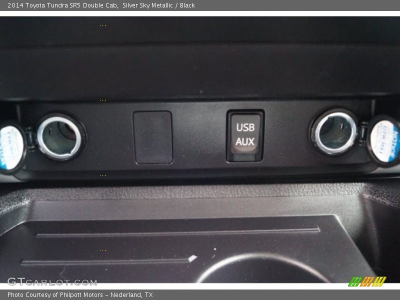 Silver Sky Metallic / Black 2014 Toyota Tundra SR5 Double Cab