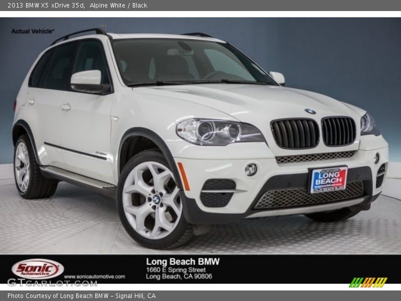 Alpine White / Black 2013 BMW X5 xDrive 35d