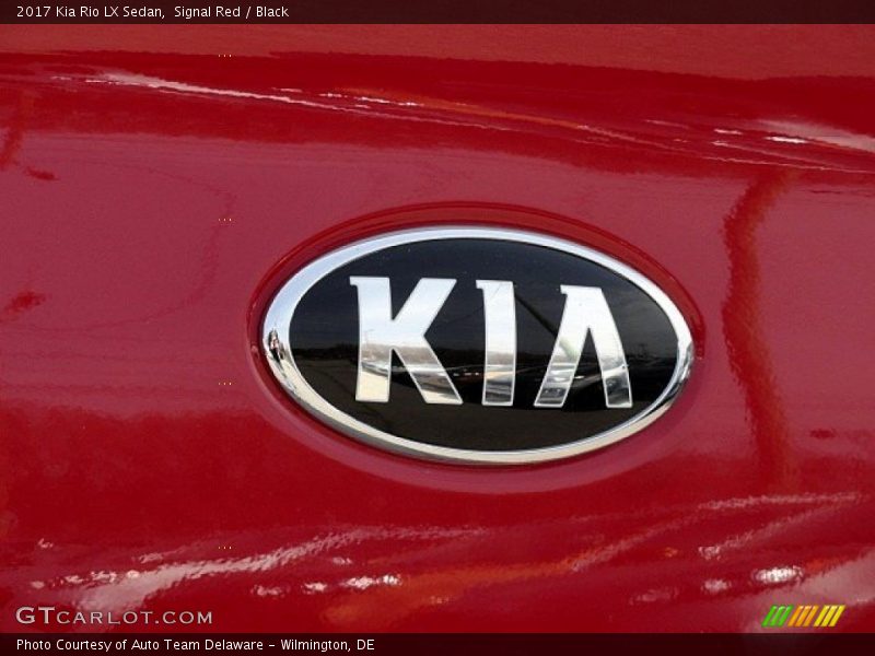 Signal Red / Black 2017 Kia Rio LX Sedan