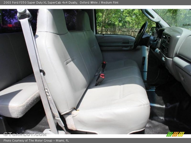 Oxford White / Medium Flint 2003 Ford F350 Super Duty XL SuperCab 4x4 Dually