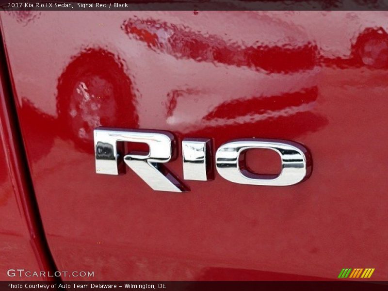 Signal Red / Black 2017 Kia Rio LX Sedan