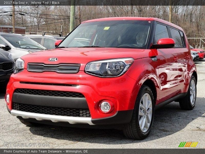 Inferno Red / Black 2017 Kia Soul +