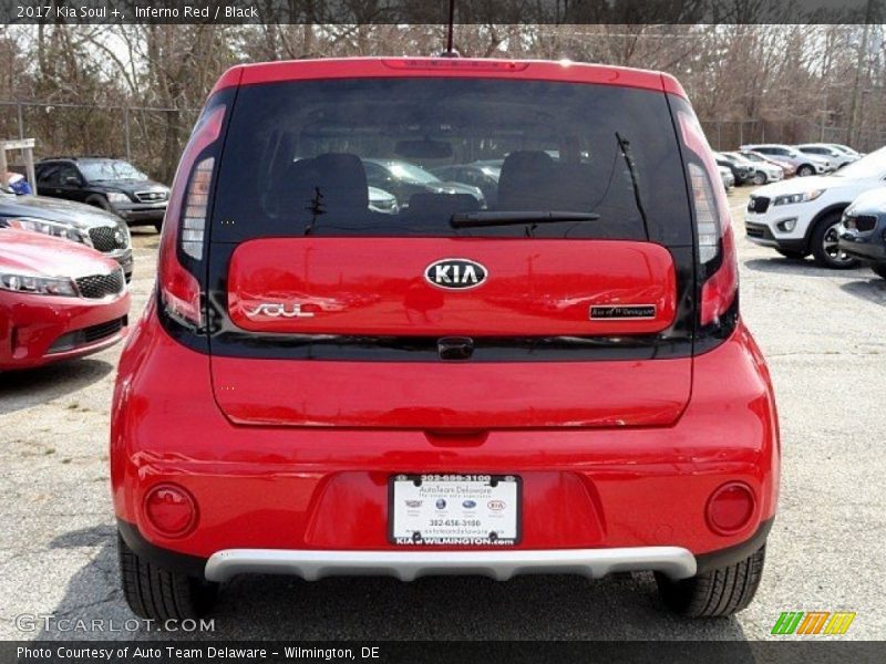 Inferno Red / Black 2017 Kia Soul +