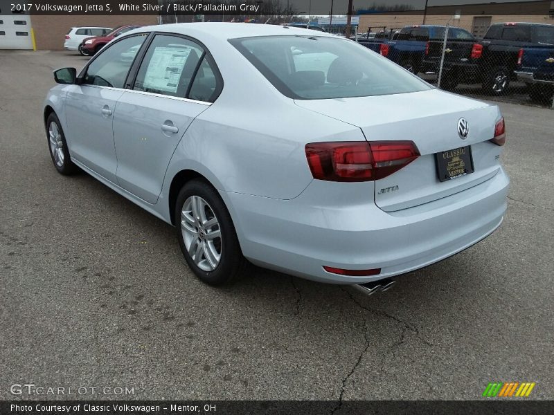 White Silver / Black/Palladium Gray 2017 Volkswagen Jetta S