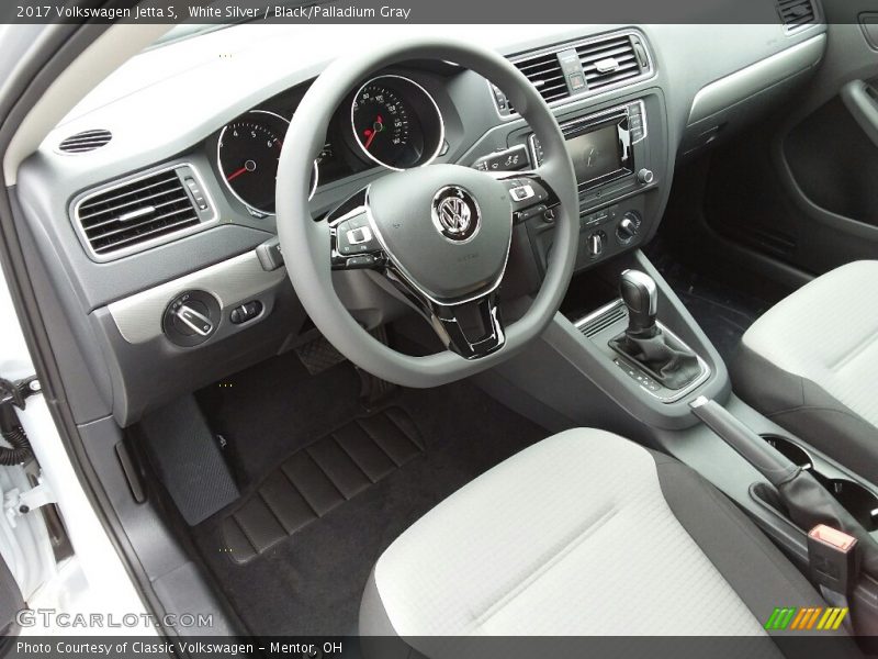 White Silver / Black/Palladium Gray 2017 Volkswagen Jetta S