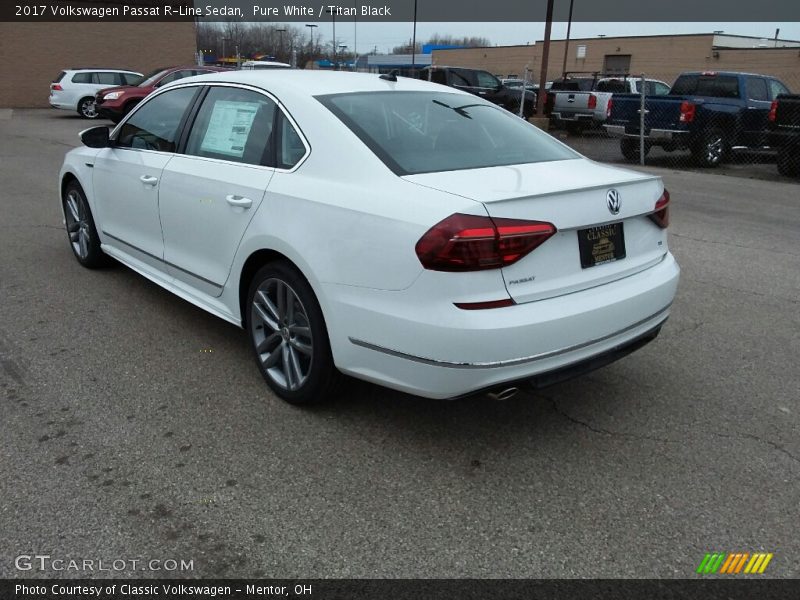 Pure White / Titan Black 2017 Volkswagen Passat R-Line Sedan