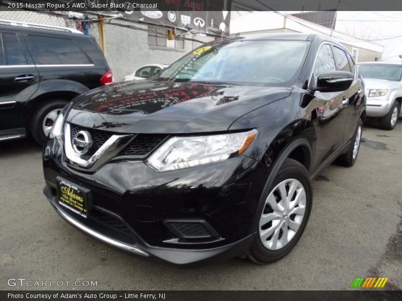 Super Black / Charcoal 2015 Nissan Rogue S AWD