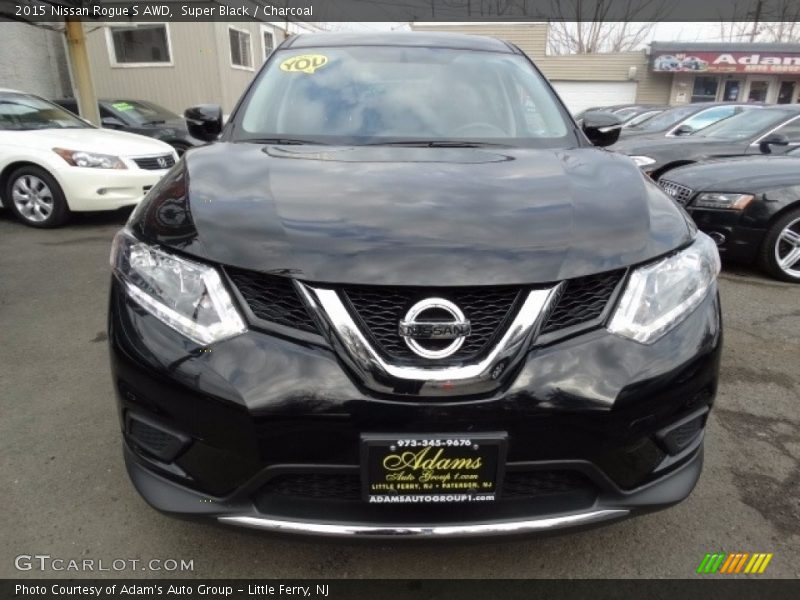 Super Black / Charcoal 2015 Nissan Rogue S AWD