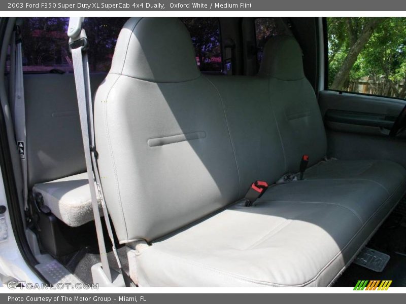 Oxford White / Medium Flint 2003 Ford F350 Super Duty XL SuperCab 4x4 Dually