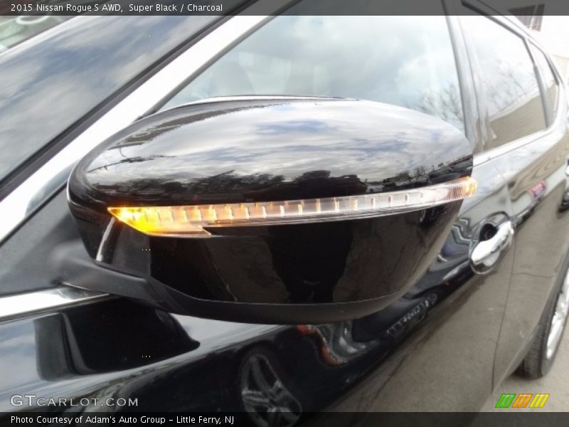 Super Black / Charcoal 2015 Nissan Rogue S AWD
